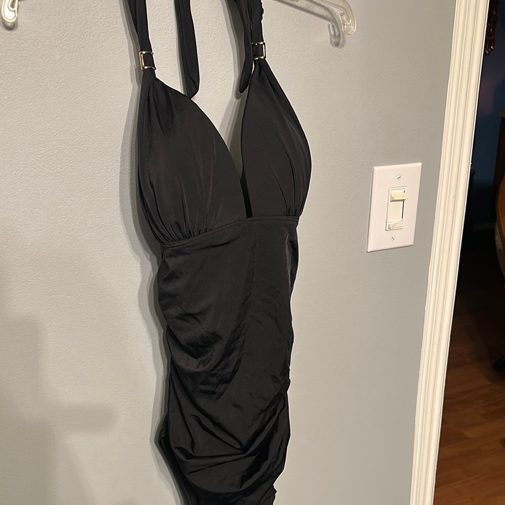 Victoria's Secret Black Halter One Piece Swimsuit